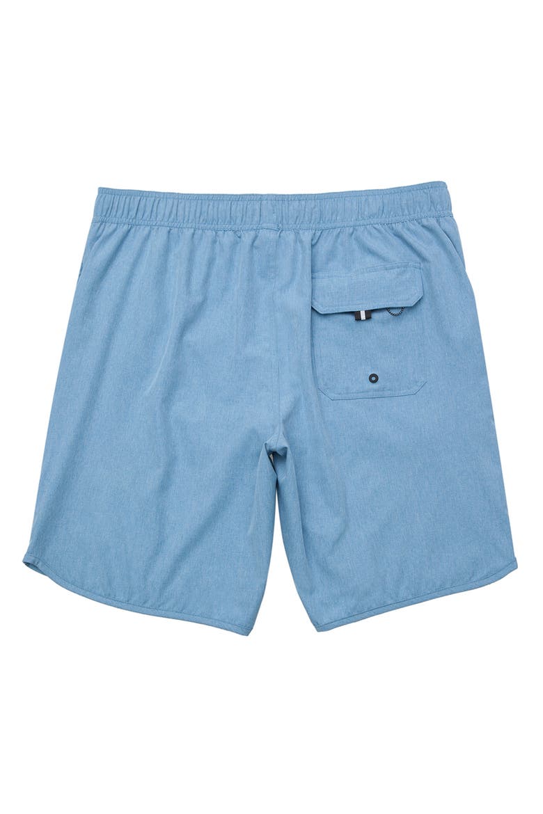 Quick-Dry Stretch Swim Trunks with Adjustable Waistband, Alternate, color, Light blue