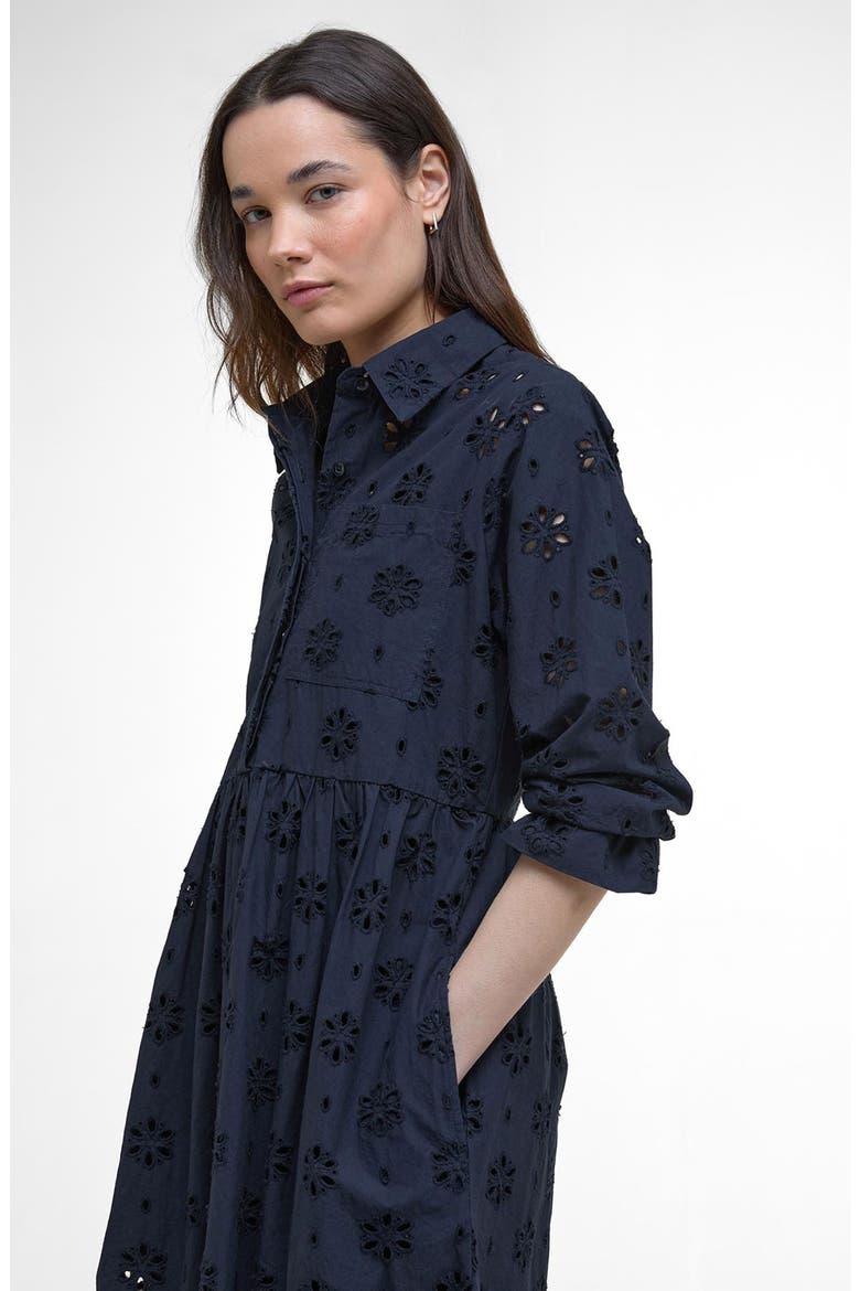Melissa Long Sleeve Shirtdress, Alternate, color, NAVY
