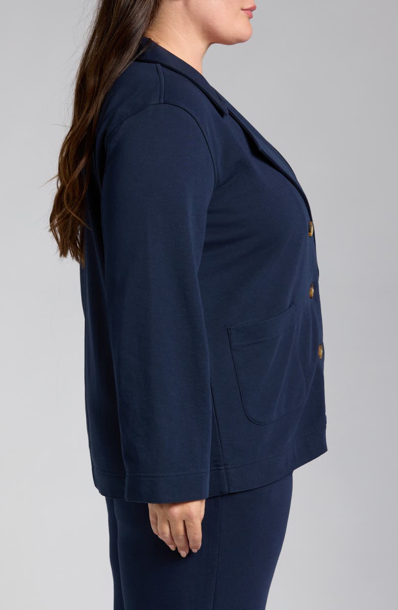 Caslon<sup>®</sup> Double Breasted Knit Blazer, Alternate, color, Navy Blazer