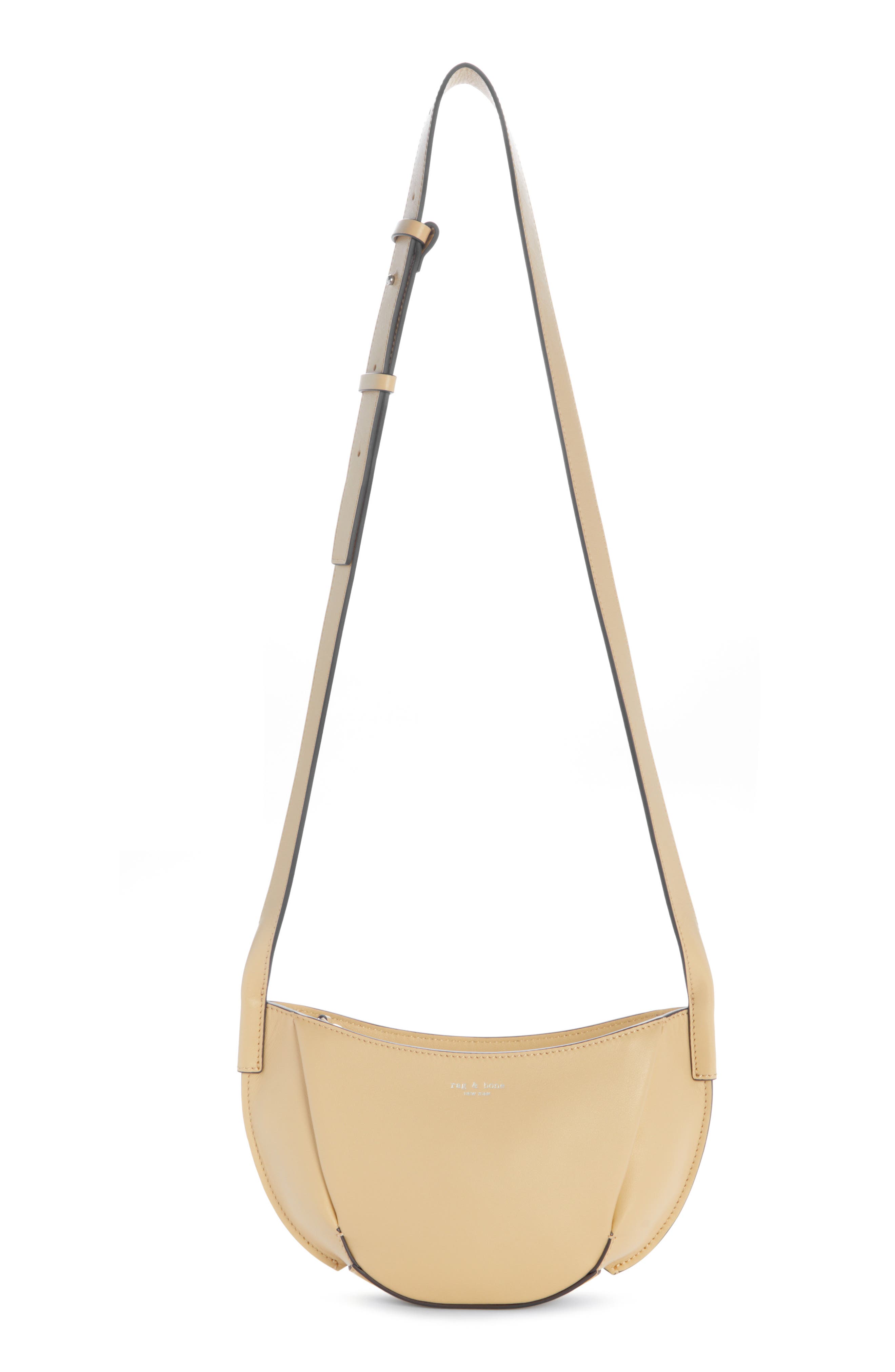 rag & bone Carter Leather Crossbody Bag, Main, color, Butter