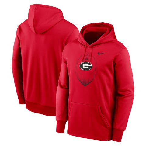 Men's Nike Red Georgia Bulldogs Icon Football Performance Pullover Hoodie