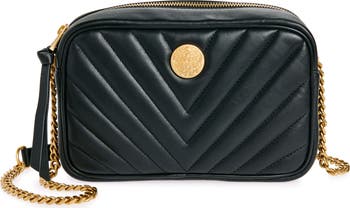 Theon Leather Camera Crossbody Bag