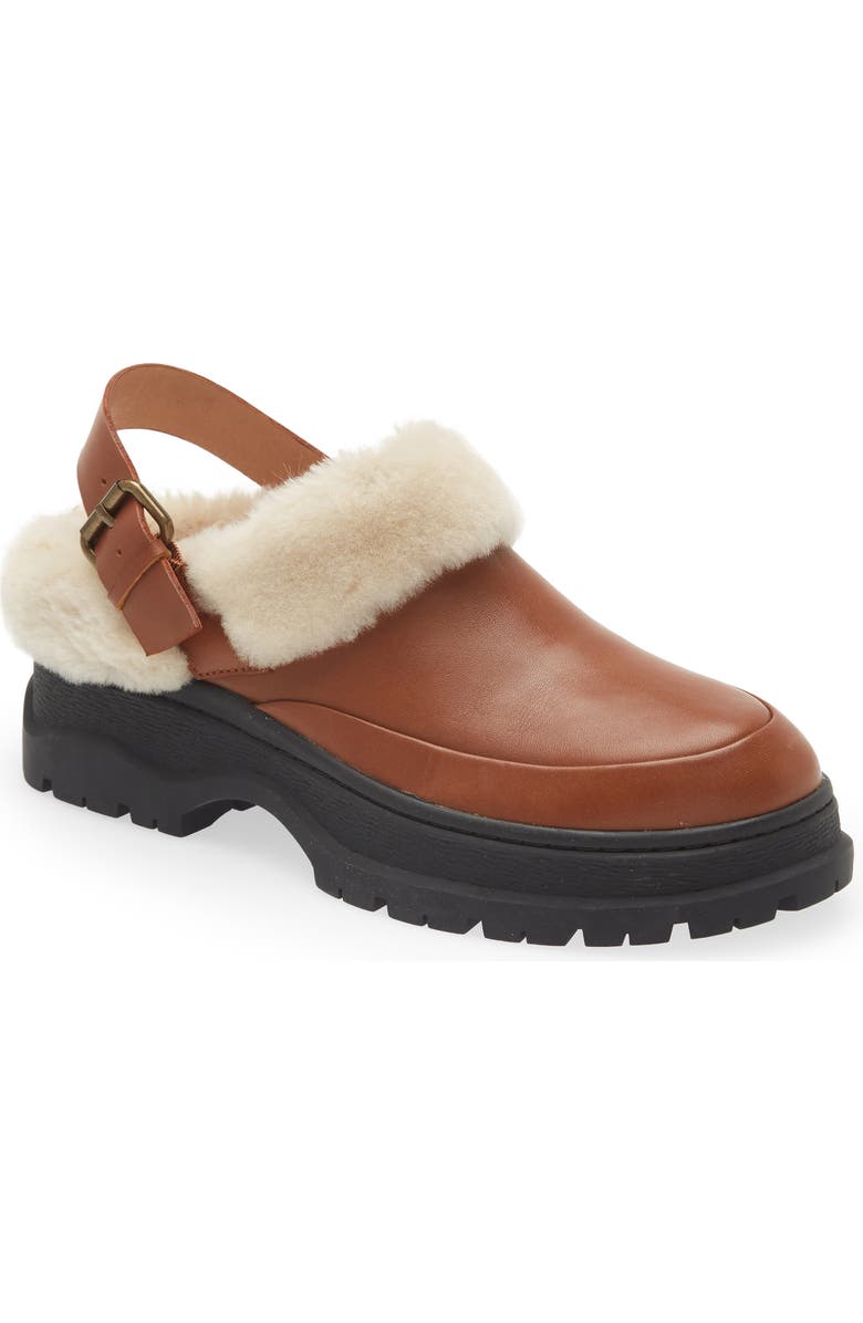 Madewell Tilly Faux Shearling Clog, Main, color,