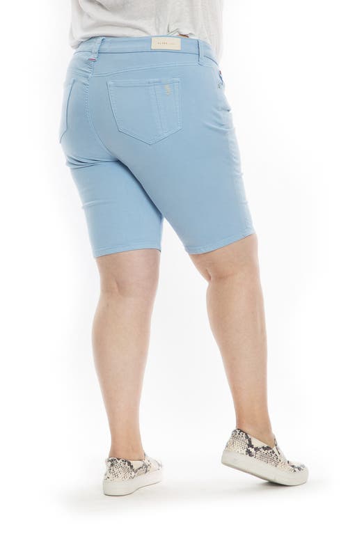 Slink Jeans Denim Bermuda Shorts In Blue