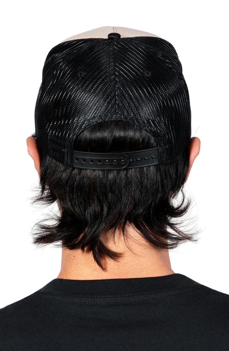 PLEASURES Cake Trucker Hat, Alternate, color, Black