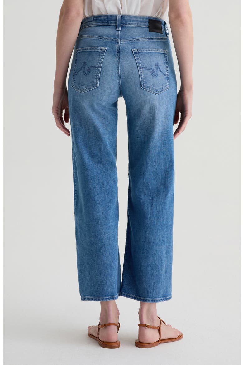 Saige High Waist Ankle Wide Leg Jeans, Alternate, color, OCEANIC