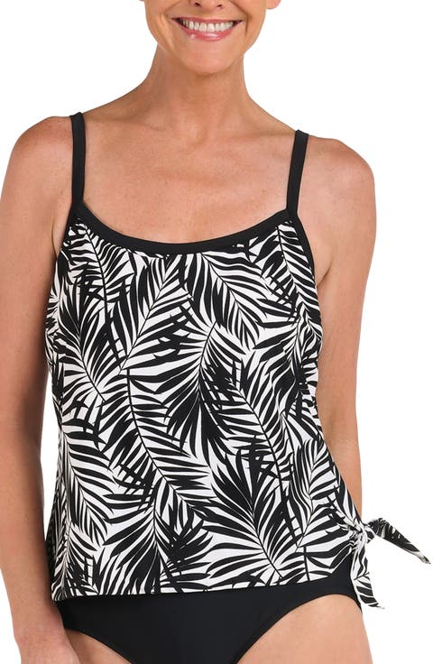 Retreat Faux Tankini One-Piece Swimsuit