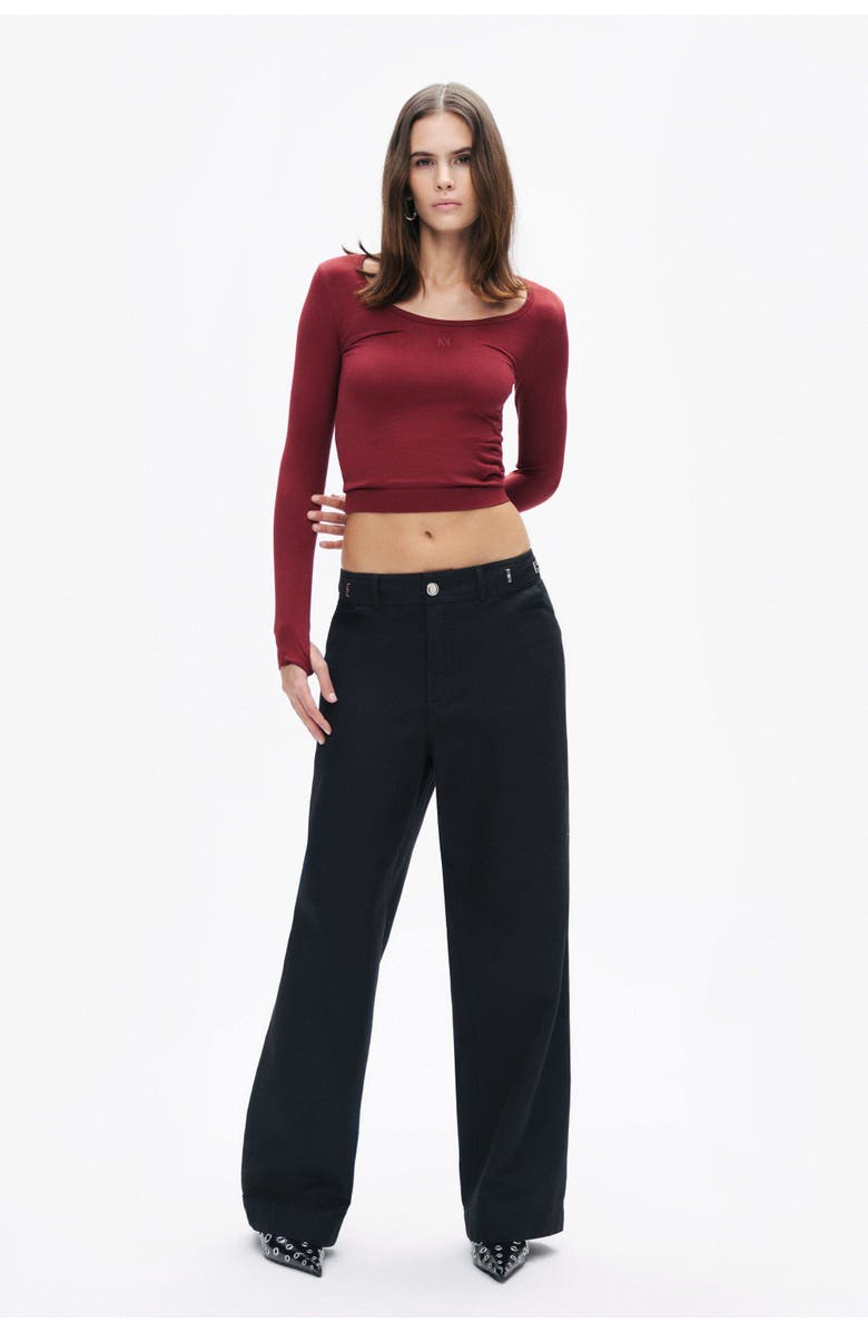 Nocturne Crew Neck Knit Blouse, Alternate, color, 