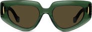 Loewe Anagram 51mm Geometric Sunglasses