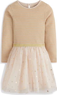 Mini Boden Kids' Twirly Tulle Mix Dress
