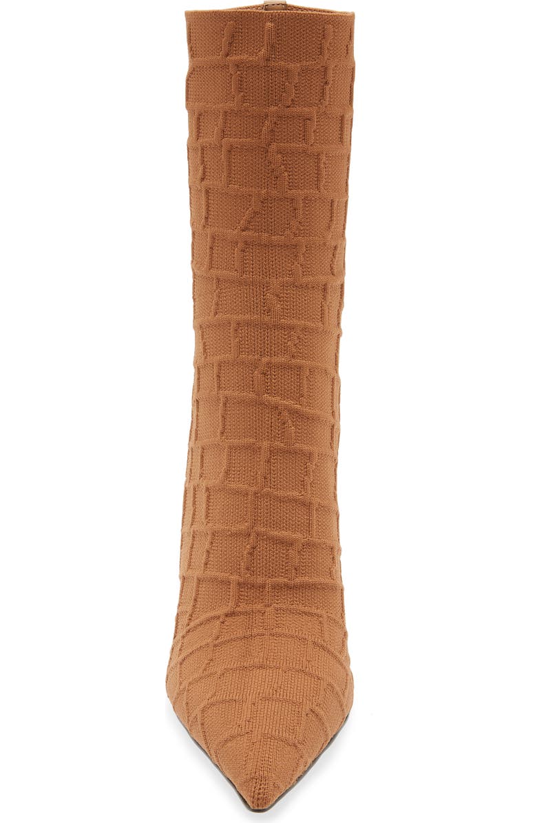 Steve Madden Midnite Knit Stiletto Bootie, Alternate, color, Tan Croc