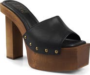 ZIGI Cassidey Leather Platform Slide Sandal