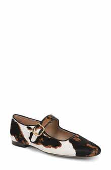 Sam Edelman Michaela Genuine Calf Hair Mary Jane Flat
