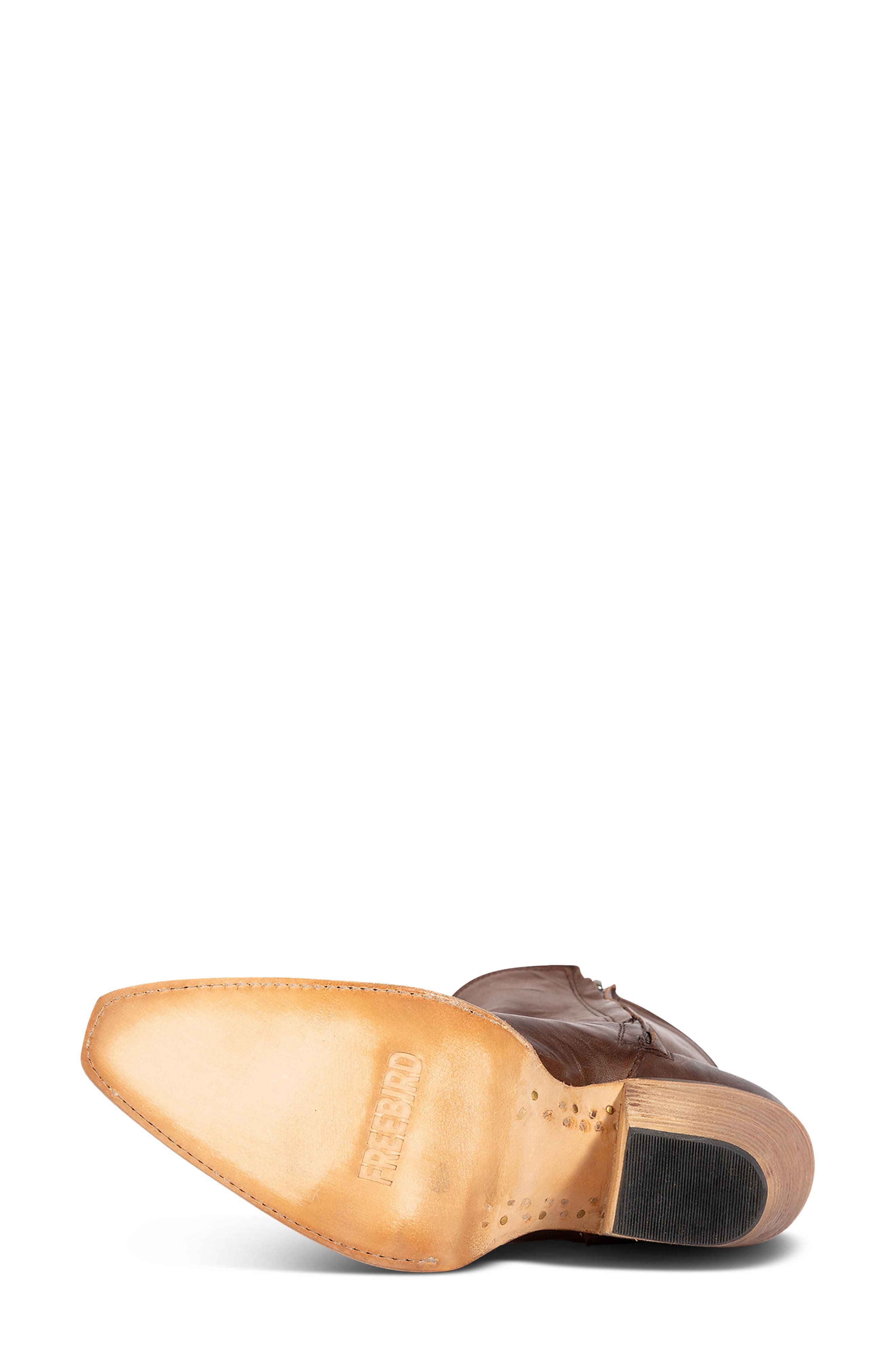 Firebird Leather Bootie, Alternate, color, BROWN