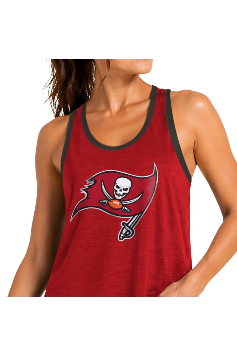 Women's G-III 4Her by Carl Banks Red Tampa Bay Buccaneers Tater II Racerback Tank Top, Alternate, color, Red