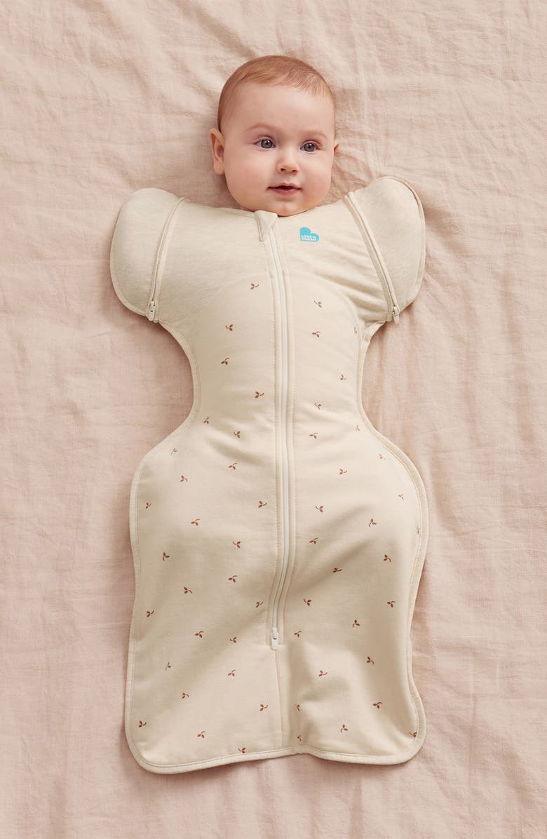 LOVE TO DREAM Swaddle Up<sup>™</sup> 1.0 TOG Stretch Cotton Fleece Swaddle, Alternate, color, Oat