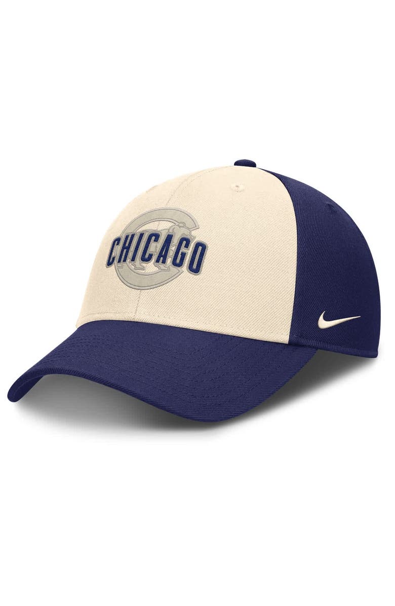 Nike Men's Nike Royal/Natural Chicago Cubs Statement Club Performance Adjustable Hat, Main, color, Royal