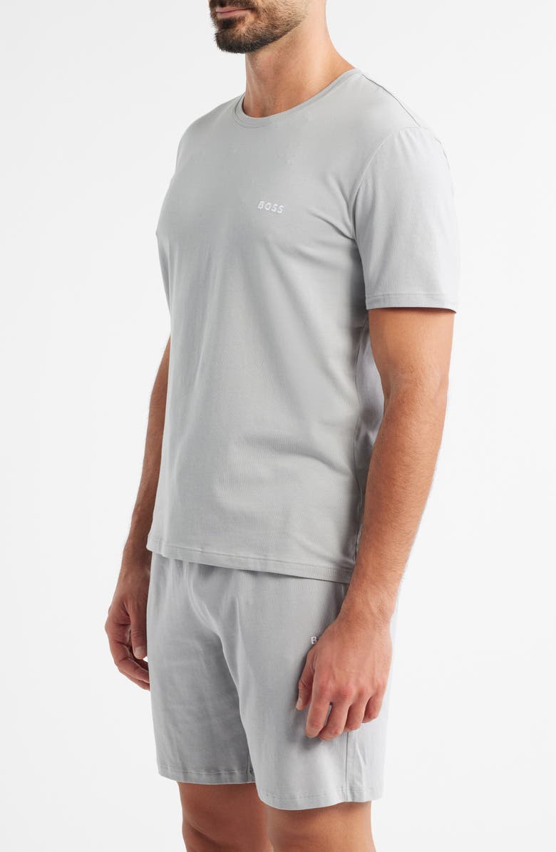 BOSS Cotton Lounge T-Shirt, Alternate, color, Light/ Pastel Grey