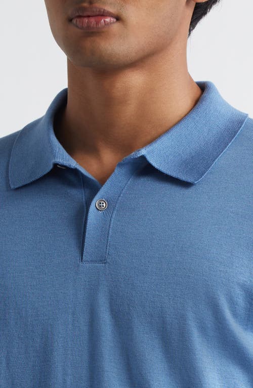 John Smedley Leyburn Merino Wool & Sea Island Cotton Gauze Polo