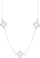 Adornia Clover Station Necklace