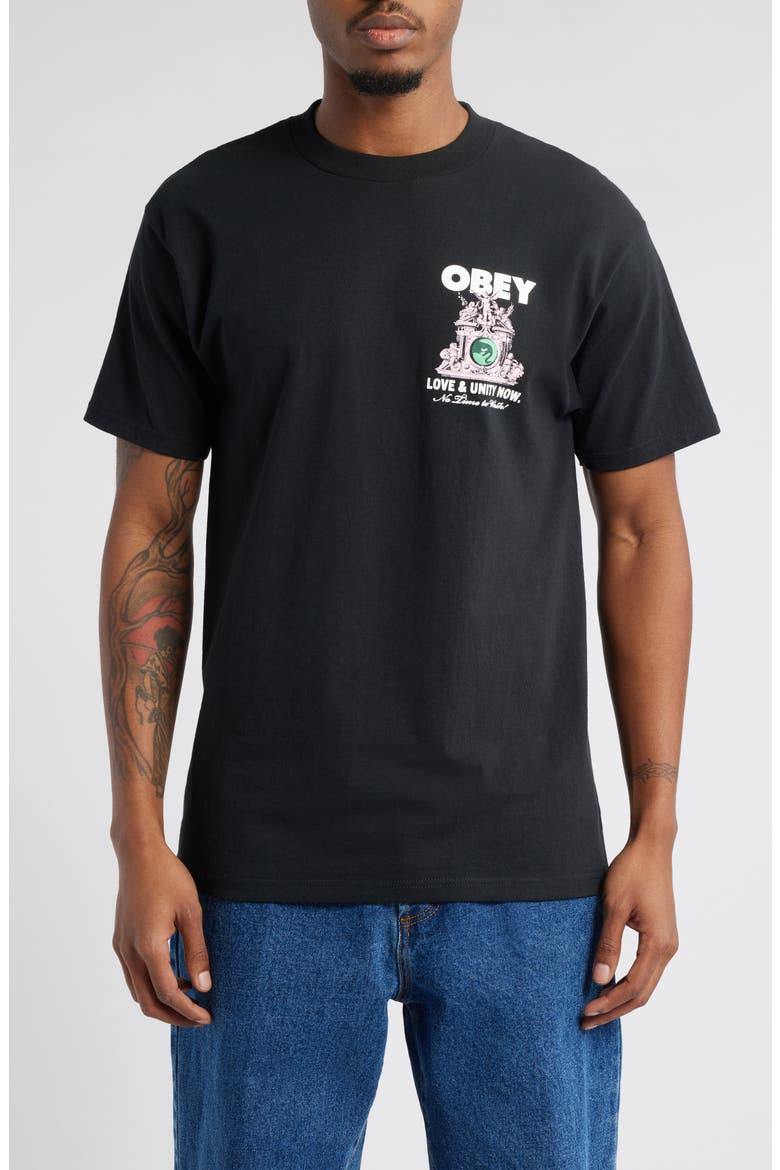 Love & Unity Now Graphic T-Shirt, Main, color, BLACK