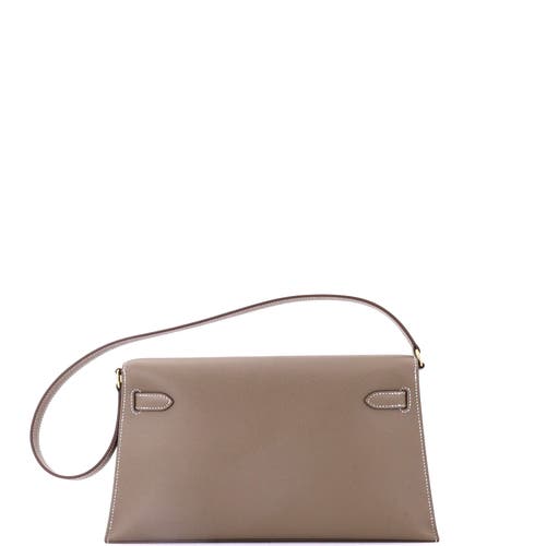 Pre-owned Hermes  Hermes Kelly Elan Shoulder Bag Madame In Brown