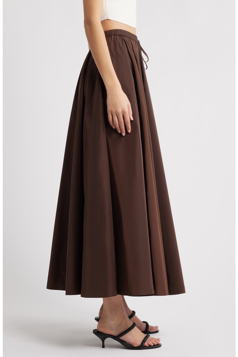 Rosalee Drawstring Maxi Skirt, Alternate, color, JAVA