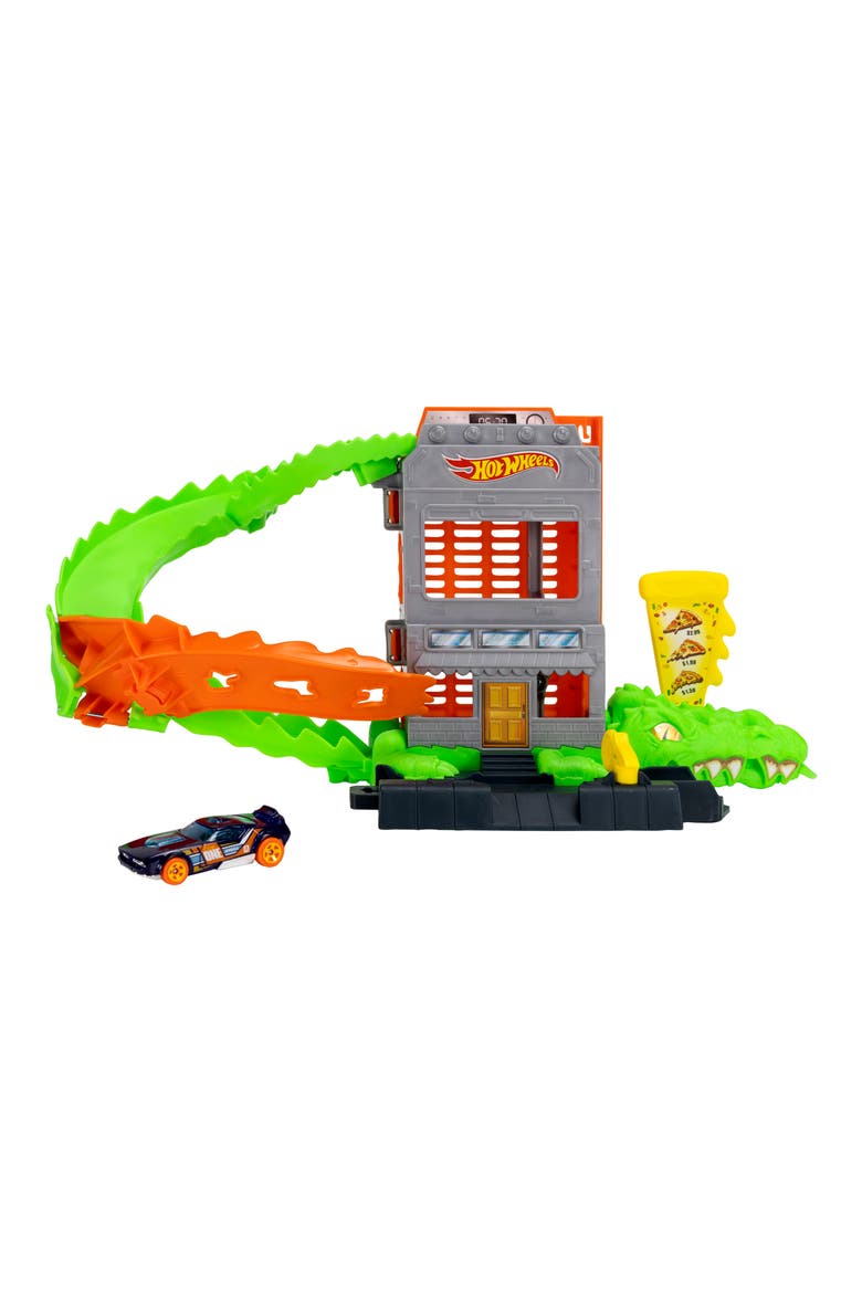 Kids' City Nemesis Crocodile Pizza Attack Playset, Alternate, color, CROCODILE PIZZA SHOP