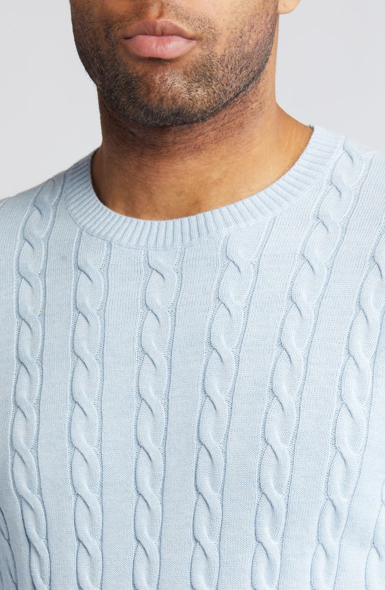 Brooks Brothers Supima<sup>®</sup> Cotton Cable Knit Sweater, Alternate, color, 