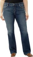 Silver Jeans Co. Elyse Curvy Mid Rise Bootcut Jeans