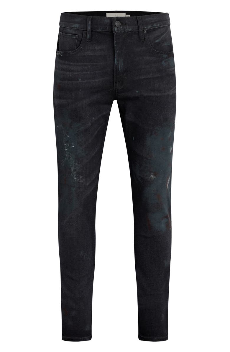 Hudson Jeans Zack Paint Splatter Skinny Jeans, Alternate, color, 