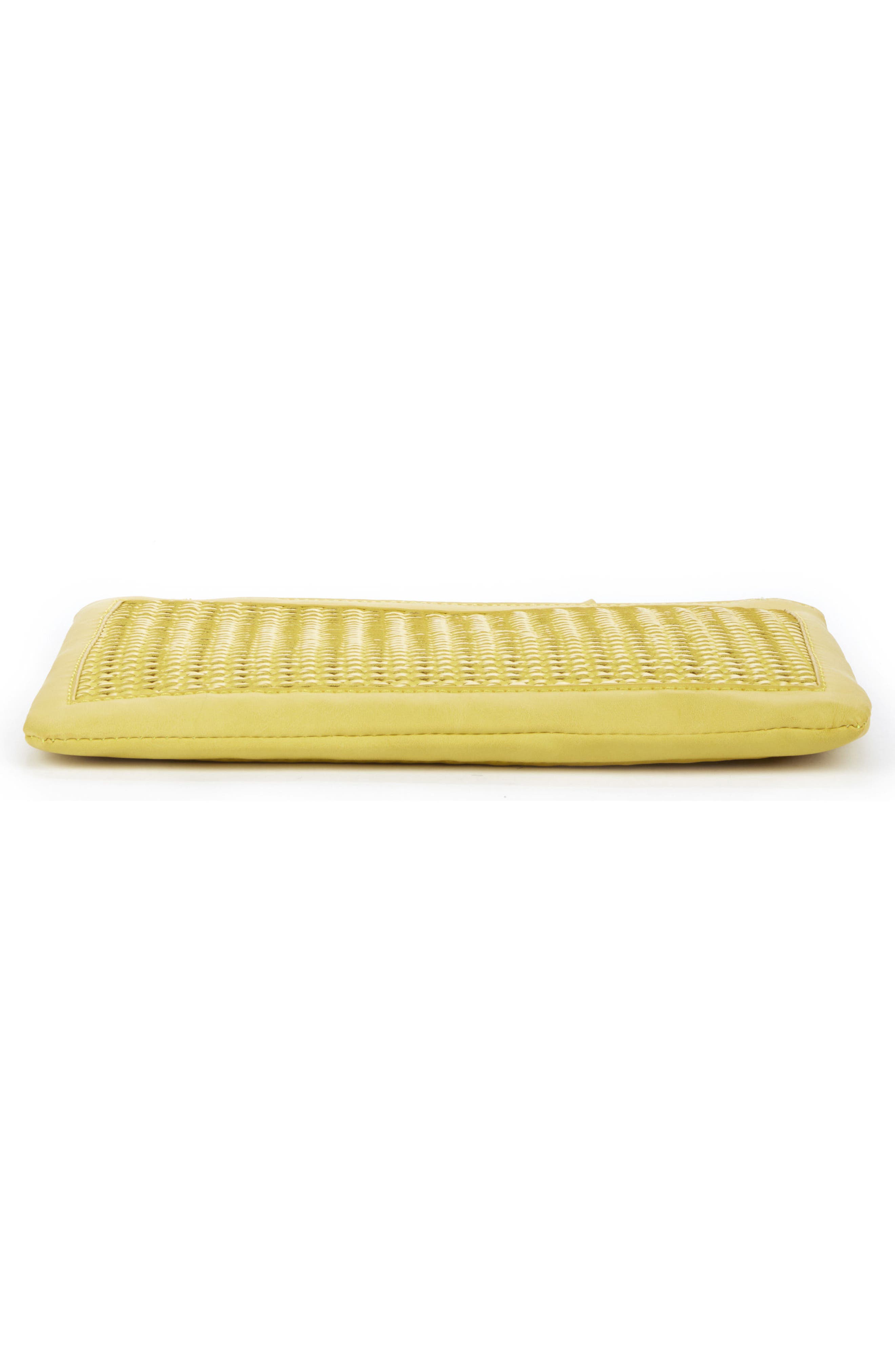 Market Wristlet Clutch, Alternate, color, CHARTREUSE