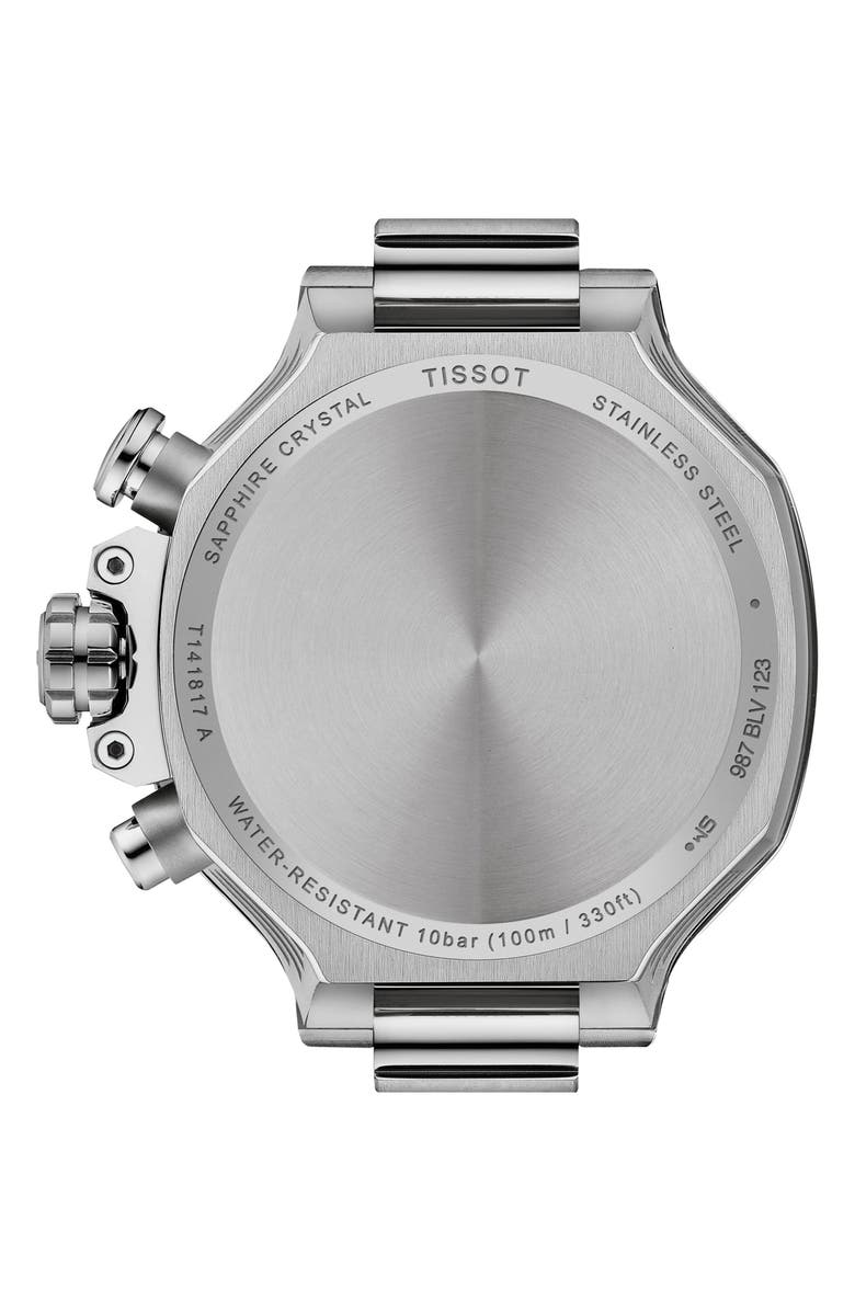 Tissot T-Race Chronograph Silicone Strap Watch, 38mm, Alternate, color, White Mother Of Pearl