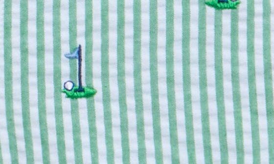 Little Me Cotton Golf Shortalls & Polo Set — фото 3