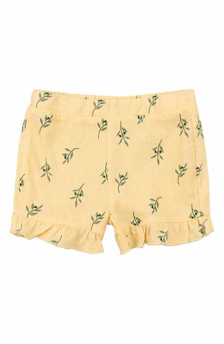 MILES THE LABEL Kids' Ruffle Linen Blend Shorts