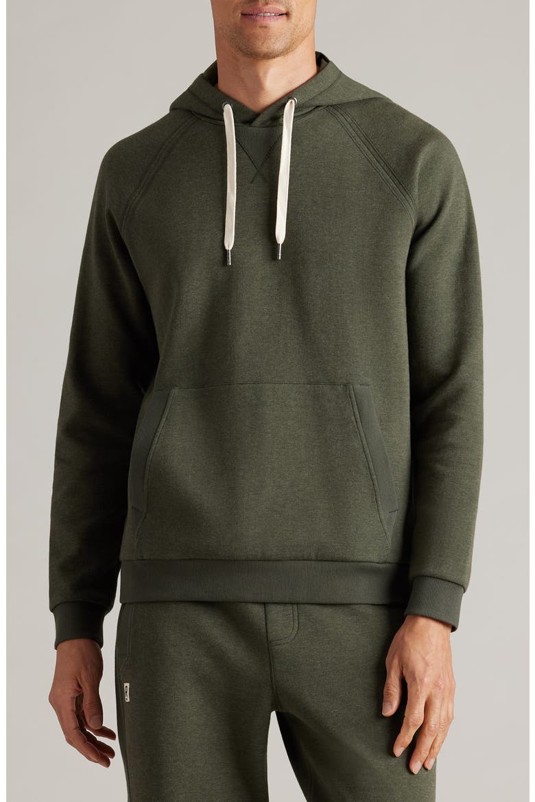 Heritage Midweight Hoodie, Main, color, DARK MOSS HEATHER