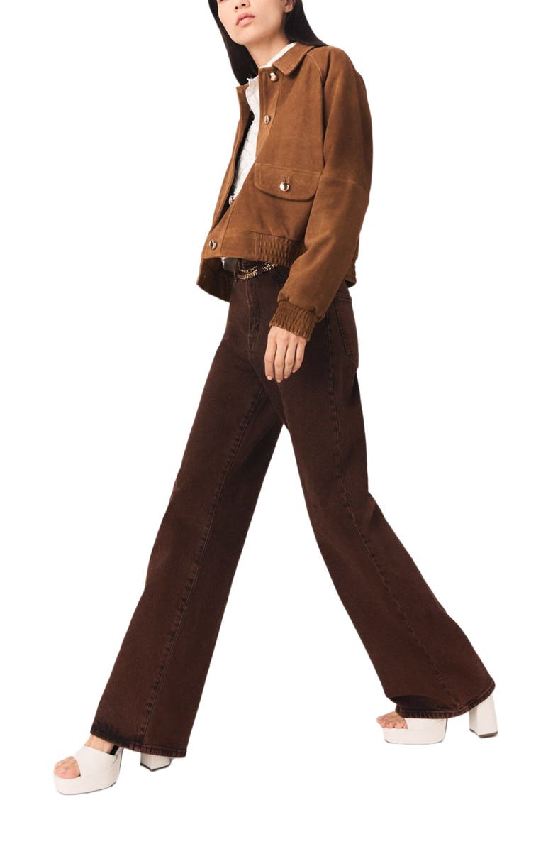 maje Bootcut jeans with chain, Alternate, color, Brown