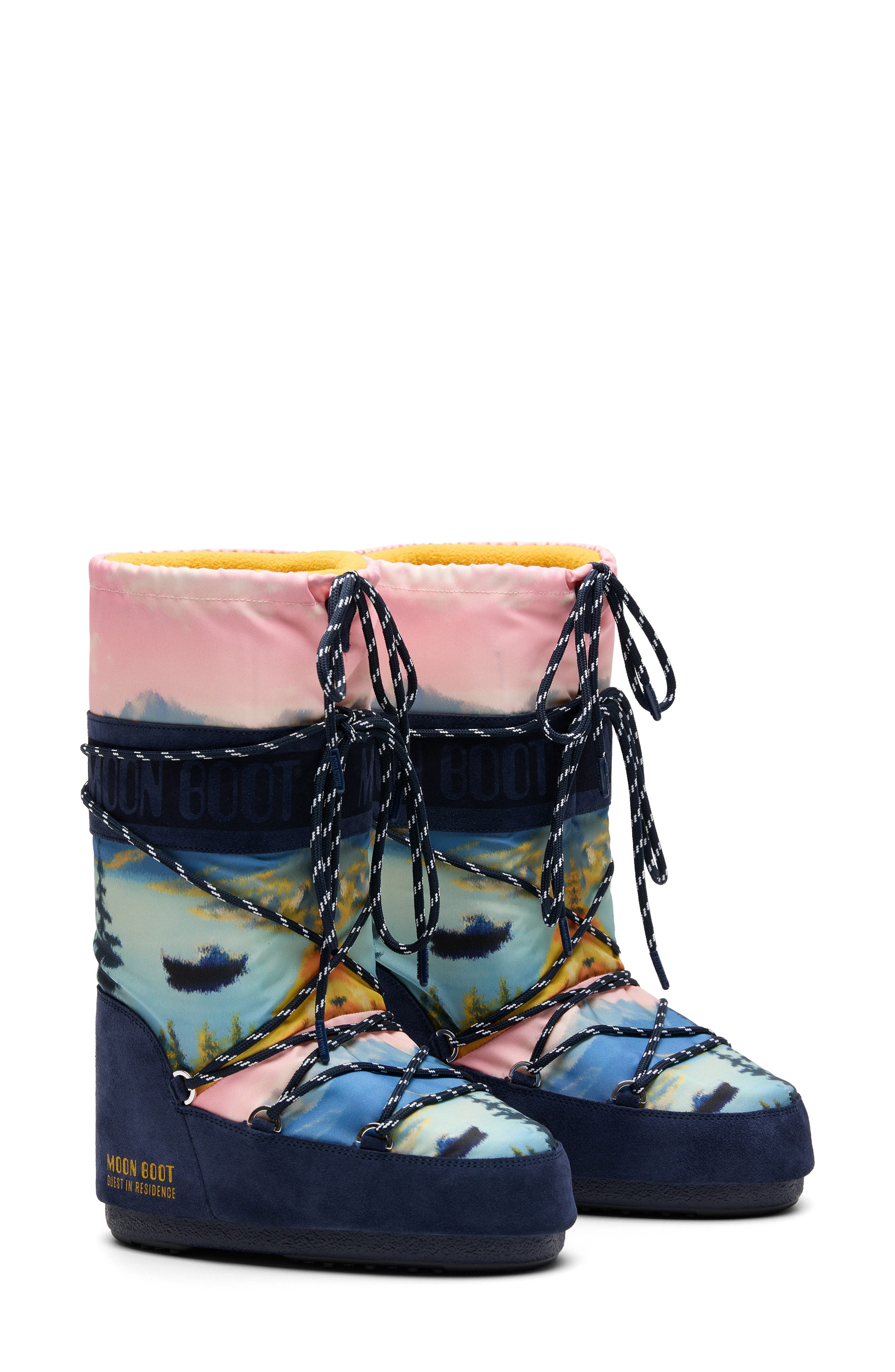 x Guest In Residence Icon High Postcard Boot, Alternate, color, MIDNIGHT