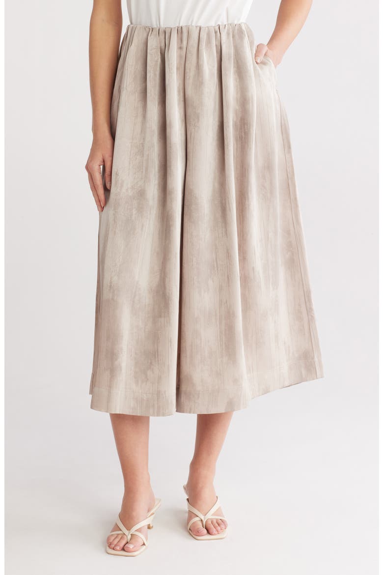Wide Leg Crop Pants, Main, color, BEIGE