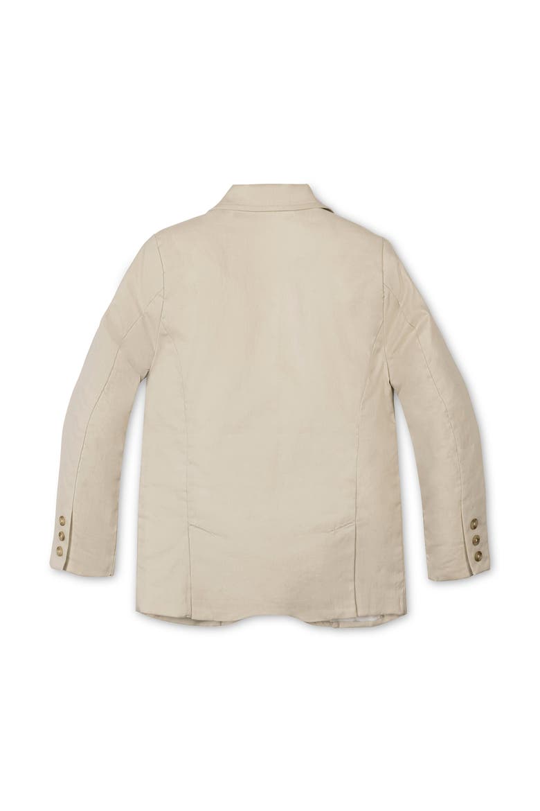 Kids' Linen Suit Jacket, Alternate, color, Sand Linen