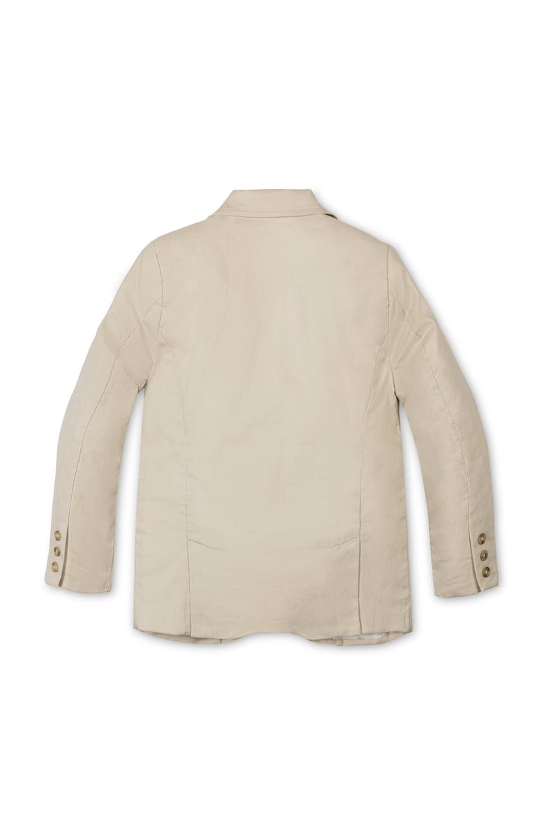 Hope & Henry Kids' Linen Suit Jacket, Alternate, color, Sand Linen