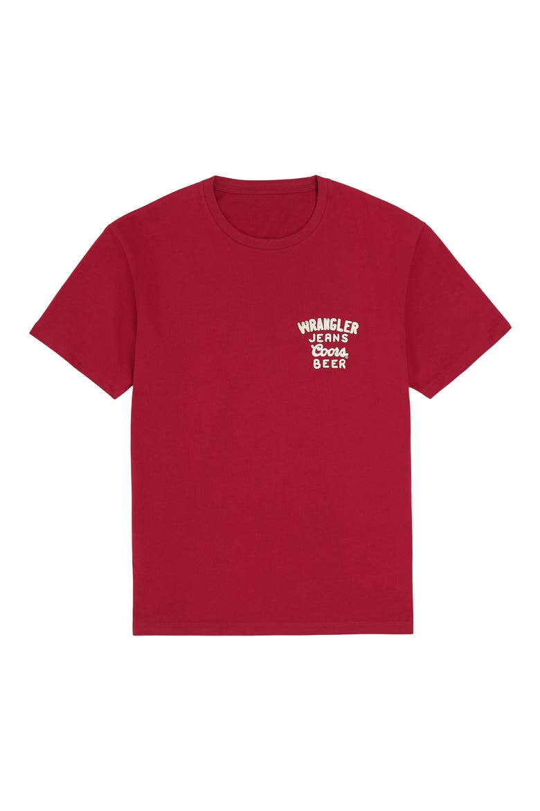 x Coors® Embroidered Logo T-Shirt, Alternate, color, BANQUET RED