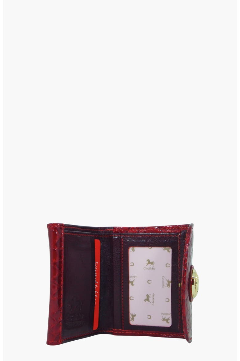 Gallop Patent Leather Wallet 574, Alternate, color, Red