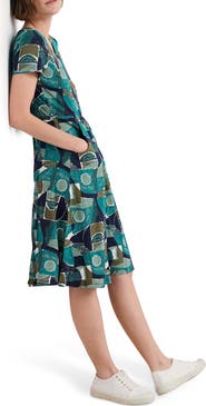 Seasalt Cornwall Enor Abstract Print Organic Cotton T-Shirt Dress