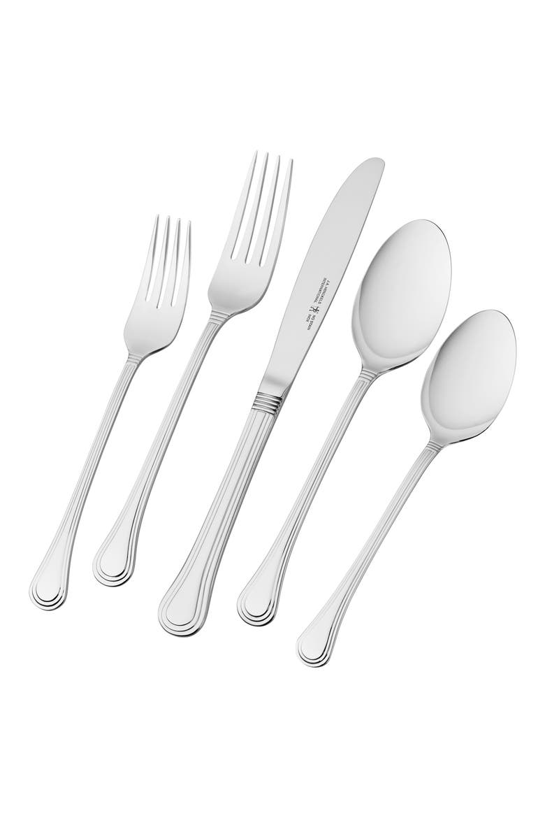 Ashley Stainless Steel 20-Piece Flatware Set, Main, color, SILVER