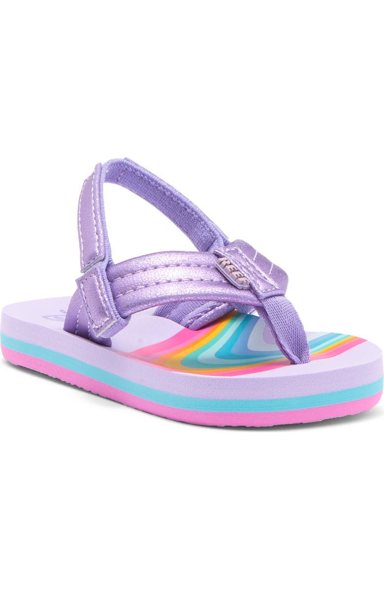 Reef Kids' Little Ahi Flip Flop, Main, color, Candyland