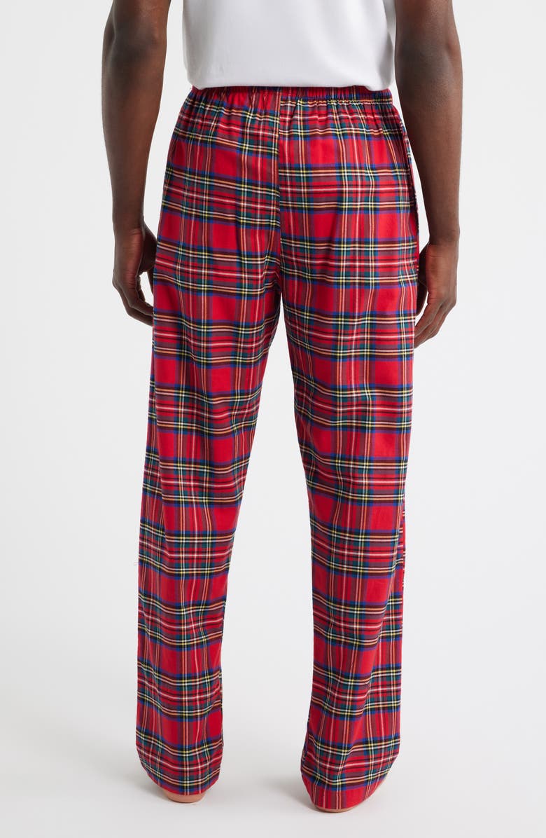 Polo Ralph Lauren Yarn Dyed Plaid Flannel Pajama Pants, Alternate, color, Red Plaid