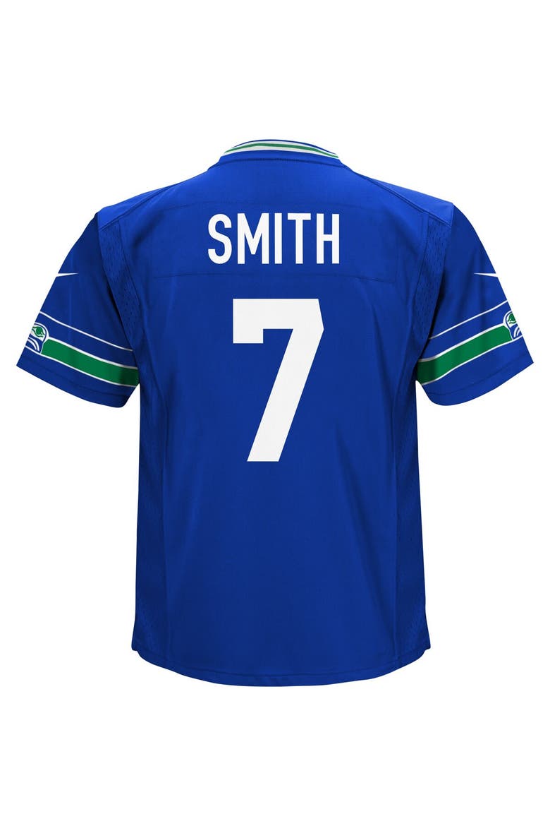 Preschool Nike Geno Smith Royal Seattle Seahawks Game Jersey, Alternate, color, Royal