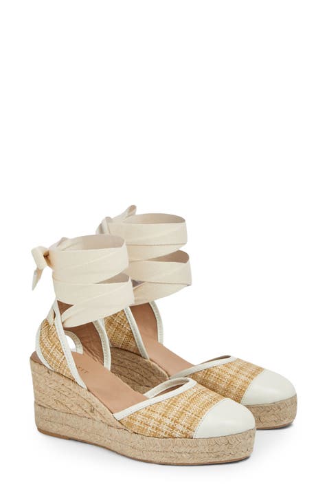 Zora Ankle Wrap Wedge Sandal (Women)