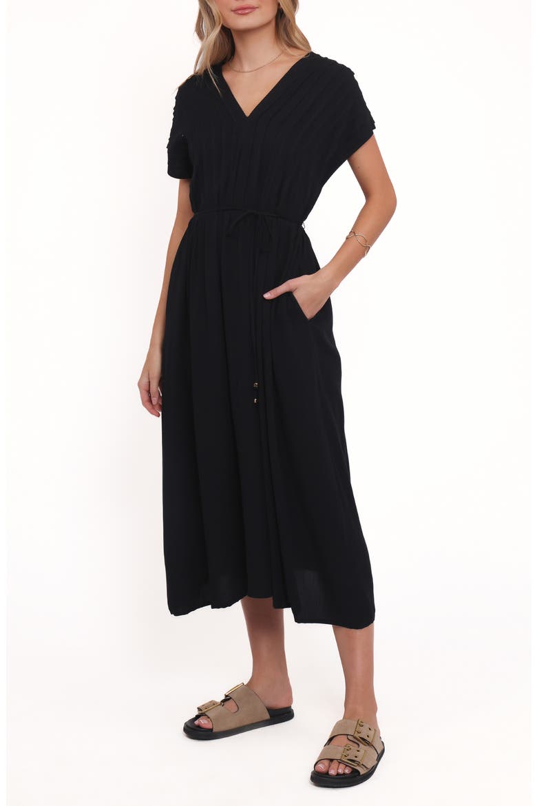 Orly Midi Dress, Alternate, color, BLACK